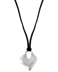 A heart that's in the right place. Robert Lee Morris puts this pendant, crafted from silver-tone mixed metal and held by a necklace cord, front and center. Approximate length: 16 inches + 3-inch extender. Approximate drop: 1-3/8 inches. A heart that's in the right place. Robert Lee Morris puts this pendant, crafted from silver-tone mixed metal and held by a necklace cord, front and center. Approximate length: 16 inches + 3-inch extender. Approximate drop: 1-3/8 inches.