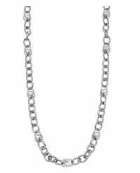 Michael Kors Long Silver Logo Chain Necklace MKJ1108 Michael Kors Long Silver Logo Chain Necklace MKJ1108