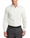 Perry Ellis Men's Long Sleeve Slim Yarn Dye Plaid Shirt, Desert Sage, Medium