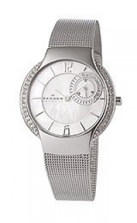 Skagen 3-Hand with Glitz Steel Mesh Women's watch #810SSS Skagen 3-Hand with Glitz Steel Mesh Women's watch #810SSS