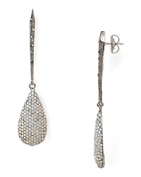 Downtown style goes from gritty to glam in these drop earrings from Made Her Think. The talon shape is decidedly edgy while the dazzling rhinestones work a tony side. Downtown style goes from gritty to glam in these drop earrings from Made Her Think. The talon shape is decidedly edgy while the dazzling rhinestones work a tony side.