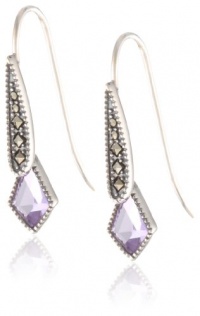 Judith Jack Color Cascade Sterling Silver, Marcasite Deco Drop Earrings