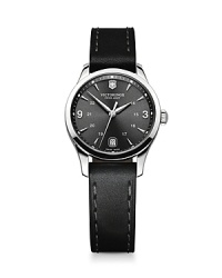 Inspired by classic military timepieces, this round stainless steel watch is a commanding choice. Features like analog quartz movement and a date feature ensure this piece is as smart as it is sleek. Inspired by classic military timepieces, this round stainless steel watch is a commanding choice. Features like analog quartz movement and a date feature ensure this piece is as smart as it is sleek.