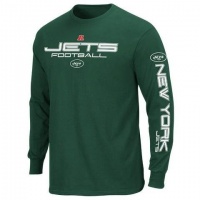 NFL New York Jets Primary Receiver III Long Sleeve T-Shirt, Dark Green NFL New York Jets Primary Receiver III Long Sleeve T-Shirt, Dark Green