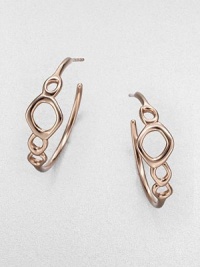 A sculptural design in sterling silver and 18k gold, finished in the warm glow of 18k rose goldplating. Sterling silver and 18k gold with 18k rose goldplatingLength, about .86Post backImported A sculptural design in sterling silver and 18k gold, finished in the warm glow of 18k rose goldplating. Sterling silver and 18k gold with 18k rose goldplatingLength, about .86Post backImported