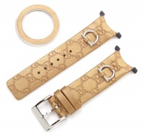 Gucci YFA50028 U-Play Kit Medium Gold Leather Watch Case Gucci YFA50028 U-Play Kit Medium Gold Leather Watch Case