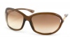 Tom Ford Jennifer FT0008 Sunglasses - 692 Transparent Dark Brown (Gradient Brown Lens) -61mm