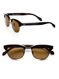 A vintage-inspired style in lightweight plastic with temple design for a personalized touch. Available in onyx/mahogany frames with cosmik tone lenses.Acetate/metal100% UV ProtectionImported A vintage-inspired style in lightweight plastic with temple design for a personalized touch. Available in onyx/mahogany frames with cosmik tone lenses.Acetate/metal100% UV ProtectionImported