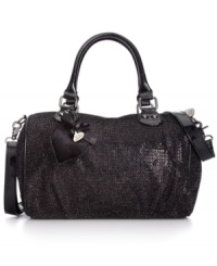 Give your look the star treatment with this glittery sequin satchel from Betsey Johnson. Spacious and pocket-lined, it's poised and primed to meet all your daily demands. Give your look the star treatment with this glittery sequin satchel from Betsey Johnson. Spacious and pocket-lined, it's poised and primed to meet all your daily demands.