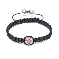 Bling Jewelry Childrens Shamballa Inspired Bracelet Light Pink Crystal Bead 10mm Bling Jewelry Childrens Shamballa Inspired Bracelet Light Pink Crystal Bead 10mm