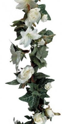 Darice 35572, Lilies and Roses Garland, 6-Foot, Cream White Darice 35572, Lilies and Roses Garland, 6-Foot, Cream White