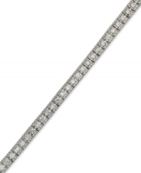 Serve up some sparkle. This dazzling tennis bracelet features a seamless row of round-cut diamonds (2 ct. t.w.) set in 14k white gold. Approximate length: 7-1/2 inches. Serve up some sparkle. This dazzling tennis bracelet features a seamless row of round-cut diamonds (2 ct. t.w.) set in 14k white gold. Approximate length: 7-1/2 inches.