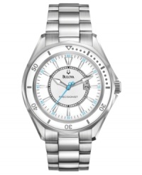 A Precisionist watch from Bulova designed with steely cool accents. The world's most accurate timepiece with a continuously sweeping second hand. Accurate to 10 seconds a year. A Precisionist watch from Bulova designed with steely cool accents. The world's most accurate timepiece with a continuously sweeping second hand. Accurate to 10 seconds a year.