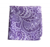 100% Silk Woven Lavender Paisley Pocket Square 100% Silk Woven Lavender Paisley Pocket Square