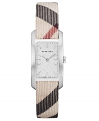The first name in British fashion, Burberry creates iconic patterns that outlast trends. This Swiss-made timepiece is no exception. The first name in British fashion, Burberry creates iconic patterns that outlast trends. This Swiss-made timepiece is no exception.
