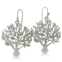 Blooming Tree of Life Dangle Earrings. 1 inch long Blooming Tree of Life Dangle Earrings. 1 inch long