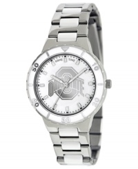 THE Ohio State University. Root for your team 24/7 with this sporty watch from Game Time. Features an Ohio State University logo at the dial. THE Ohio State University. Root for your team 24/7 with this sporty watch from Game Time. Features an Ohio State University logo at the dial.