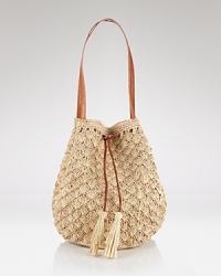Tap into this season's homespun trend with mar Y sol's crochet tote. Whether it's a trip to the tropics or summer in the city, this drawstring bag loves gladiator sandals and shades. Tap into this season's homespun trend with mar Y sol's crochet tote. Whether it's a trip to the tropics or summer in the city, this drawstring bag loves gladiator sandals and shades.