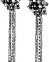 Kenneth Cole New York Urban Christmas Black Diamond Cup Multi Chain Earrings