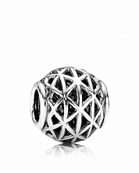 An angular sterling silver design gives this PANDORA charm a dramatic, daring look. An angular sterling silver design gives this PANDORA charm a dramatic, daring look.