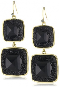 Kenneth Cole New York Urban Nero Black Geometric Bead Double Drop Earrings Kenneth Cole New York Urban Nero Black Geometric Bead Double Drop Earrings