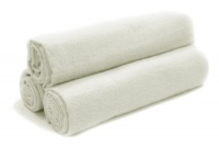 Tadpoles Organics Set of 3 Flannel Receiving Blankets, White Tadpoles Organics Set of 3 Flannel Receiving Blankets, White
