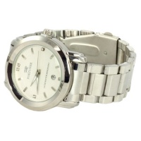 Fortune Men WAT1198MWHT Watch in White Dial Silvertone Stainless Steel Bracelet, perfect gift idea Fortune Men WAT1198MWHT Watch in White Dial Silvertone Stainless Steel Bracelet, perfect gift idea