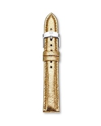 So timely: Michele lends its ever-chic watches an on-trend touch with this interchangeable watch strap, designed to customize your chronograph. So timely: Michele lends its ever-chic watches an on-trend touch with this interchangeable watch strap, designed to customize your chronograph.