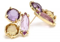 Kate Spade New York Desert Stone Cluster Purple Stud Earrings Kate Spade New York Desert Stone Cluster Purple Stud Earrings