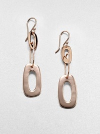 From the Lite Links Collection. A drop design featuring shiny and matte links in sterling silver and 18k gold, finished in the warm glow of 18k rose goldplating. Sterling silver and 18k gold with 18k rose goldplatingDrop, about 1.7Hook backImported From the Lite Links Collection. A drop design featuring shiny and matte links in sterling silver and 18k gold, finished in the warm glow of 18k rose goldplating. Sterling silver and 18k gold with 18k rose goldplatingDrop, about 1.7Hook backImported