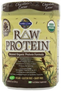 Garden of Life Raw Organic Protein Chocolate, 650 Gram Garden of Life Raw Organic Protein Chocolate, 650 Gram