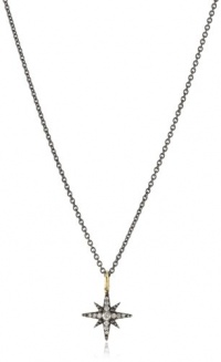 Mizuki 14k Diamond Starburst Necklace On Silver Chain, 18 Mizuki 14k Diamond Starburst Necklace On Silver Chain, 18