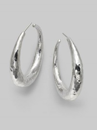 From the Glamazon Collection. Must-have hoop designs in hammered sterling silver.Sterling silver Diameter, about 1¼ Post backs Imported From the Glamazon Collection. Must-have hoop designs in hammered sterling silver.Sterling silver Diameter, about 1¼ Post backs Imported
