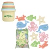 green sprouts Stacking Cups and Sea Friends Bath Toy, 6 Months