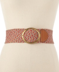 Bring tropical style into your life with Fossil's vintage-inspired weave belt. Pair with a flowing tunic for a sunny look. Bring tropical style into your life with Fossil's vintage-inspired weave belt. Pair with a flowing tunic for a sunny look.