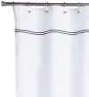 Pinzon Hotel Stitch Shower Curtain, Espresso