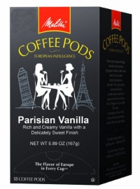 Melitta Parisian Vanilla Coffee Pods, 18 count (Pack of 4) Melitta Parisian Vanilla Coffee Pods, 18 count (Pack of 4)