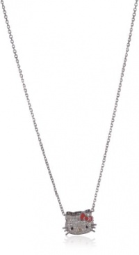 Hello Kitty Sweet Statements Diamond and Sterling Silver Necklace, 18 Hello Kitty Sweet Statements Diamond and Sterling Silver Necklace, 18