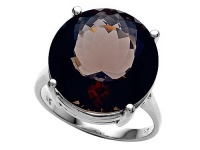 Genuine Smoky Quartz Ring by Effy Collection® in 14 kt White Gold Size 6 Genuine Smoky Quartz Ring by Effy Collection® in 14 kt White Gold Size 6