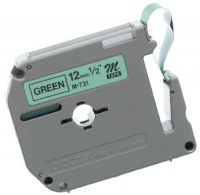 Brother Tape Cartridge 0.5IN Wide, Non-laminated Black On Green (M731) Brother Tape Cartridge 0.5IN Wide, Non-laminated Black On Green (M731)