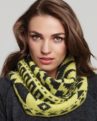Add eclectic flair to any coat or sweater with Echo's oversized, tribal-print neckwarmer. Add eclectic flair to any coat or sweater with Echo's oversized, tribal-print neckwarmer.