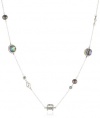 Judith Jack Pearl Moon Item 18 Sterling Silver, Marcasite and Abalone Rope Necklace