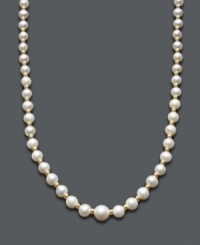 Give the gift of timeless tradition. This polished necklace features graduated, cultured freshwater pearls (4-1/2-7 mm) with a 14k gold clasp. Approximate length: 18 inches. Give the gift of timeless tradition. This polished necklace features graduated, cultured freshwater pearls (4-1/2-7 mm) with a 14k gold clasp. Approximate length: 18 inches.