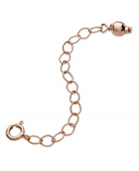 Go to even greater lengths with this necklace extender from Giani Bernini. Crafted in 24k rose gold over sterling silver. Approximate length: 2 inches. Go to even greater lengths with this necklace extender from Giani Bernini. Crafted in 24k rose gold over sterling silver. Approximate length: 2 inches.
