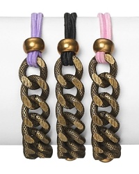 Vanessa Mooney is on our it list, and these chain-link bracelets exemplify the label's edge-right look. Wear them stacked for more-is-better allure. Vanessa Mooney is on our it list, and these chain-link bracelets exemplify the label's edge-right look. Wear them stacked for more-is-better allure.