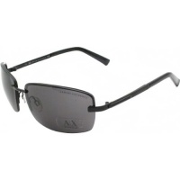 A|X AX203/S Sunglasses - Armani Exchange Men's Rectangular Rimless Sport Eyewear - Matte Black/Gray / One Size A|X AX203/S Sunglasses - Armani Exchange Men's Rectangular Rimless Sport Eyewear - Matte Black/Gray / One Size