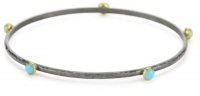 GURHAN Skittle Dark Silver with High Karat Gold Turquoise 4mm Bracelet GURHAN Skittle Dark Silver with High Karat Gold Turquoise 4mm Bracelet