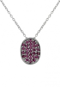 Effy Jewlery 14K White Gold Pink Sapphire Pendant, .64 TCW Effy Jewlery 14K White Gold Pink Sapphire Pendant, .64 TCW