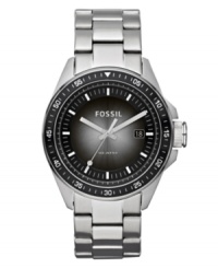 Fossil amps up classic design with a sunburst dial on this Decker watch. Fossil amps up classic design with a sunburst dial on this Decker watch.