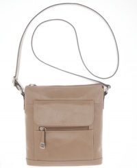 An eye-catching glazed crossbody will take you anywhere in style. This versatile crossbody design from Giani Bernini features handy exterior pockets, shiny silvertone hardware and a signature charm. An eye-catching glazed crossbody will take you anywhere in style. This versatile crossbody design from Giani Bernini features handy exterior pockets, shiny silvertone hardware and a signature charm.